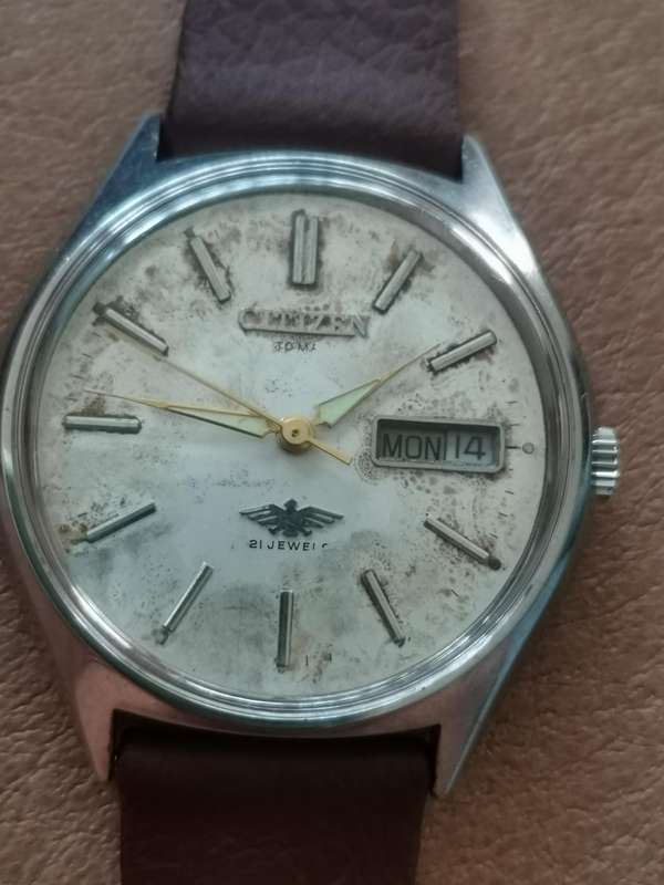 Vintage citizen eagle 7 21 jewels manual wind mechanical watche
