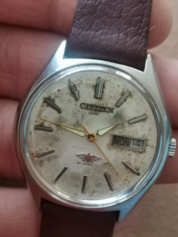Vintage citizen eagle 7 21 jewels manual wind mechanical watche