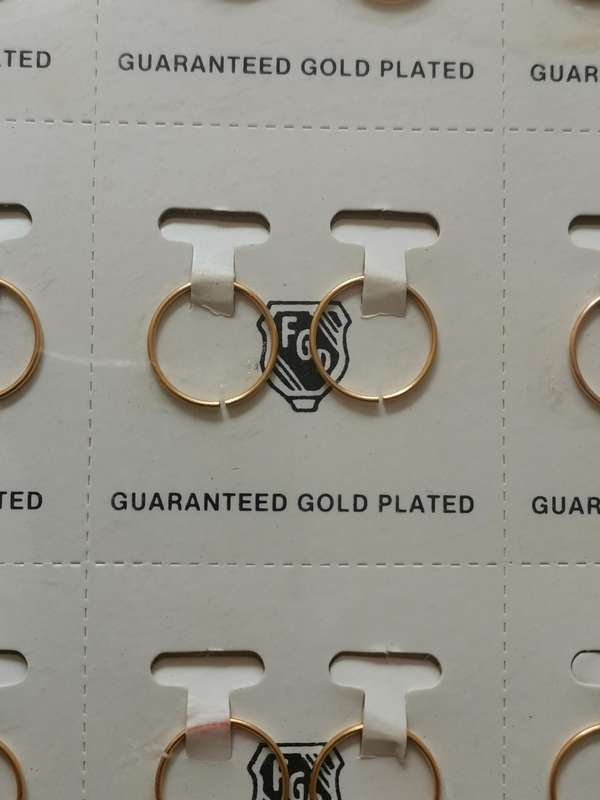1980s FGD Gold Plated Earrings 144 Pairs