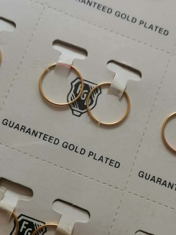 1980s FGD Gold Plated Earrings 144 Pairs