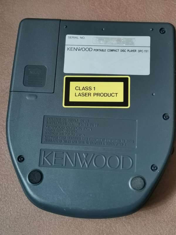 Boxed vintage Kenwood dpc-151 portable CD player