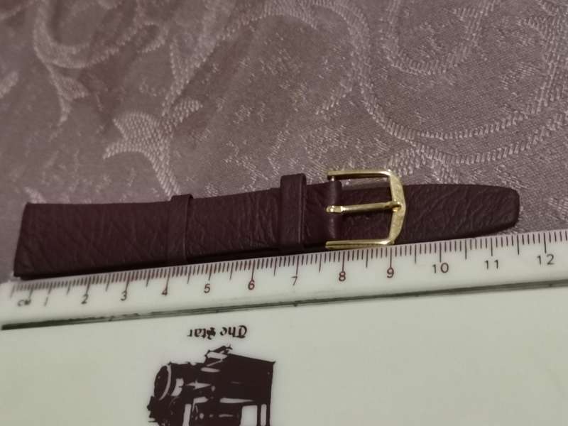 Genuine leather 18mm burgundy soft leather new old stock watch strap