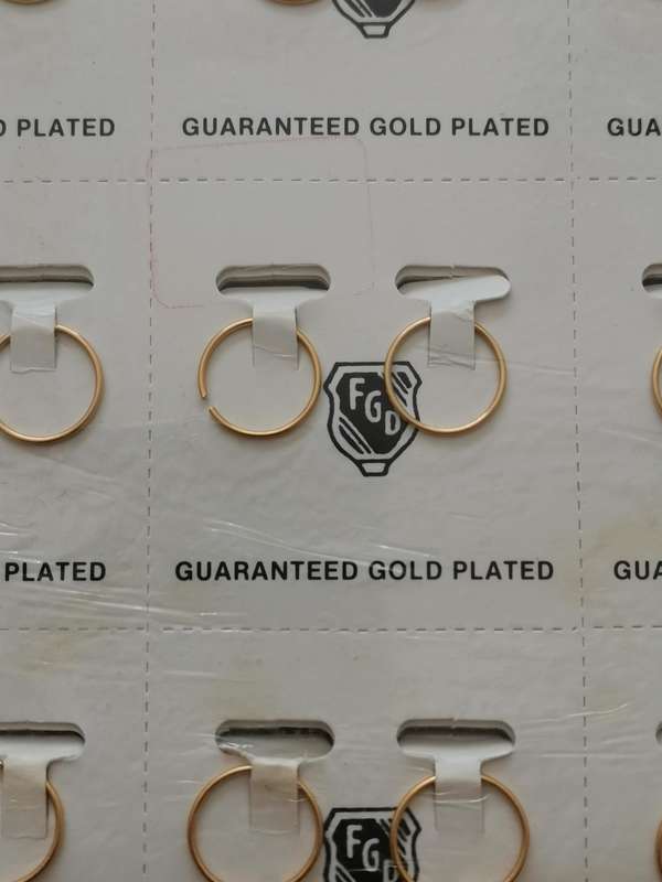 1980s FGD Gold Plated Earrings 144 Pairs