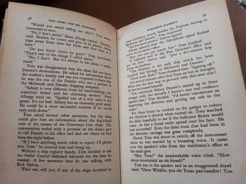 1954 tom swift and his Jetmarine by Victor Appleton ll