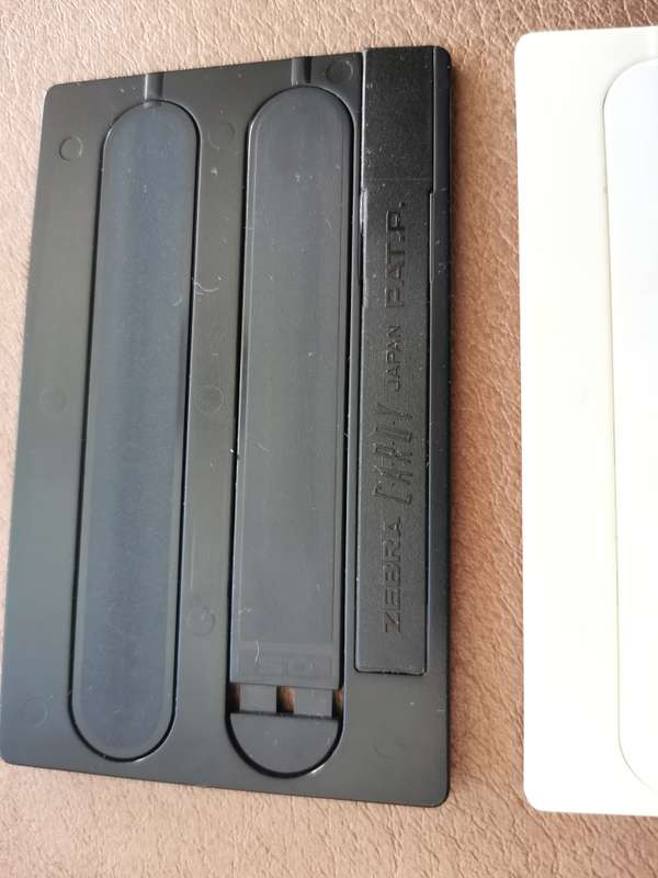 A rare pair of Cardy csb - 1000 zebra wallet pen and pencils sets