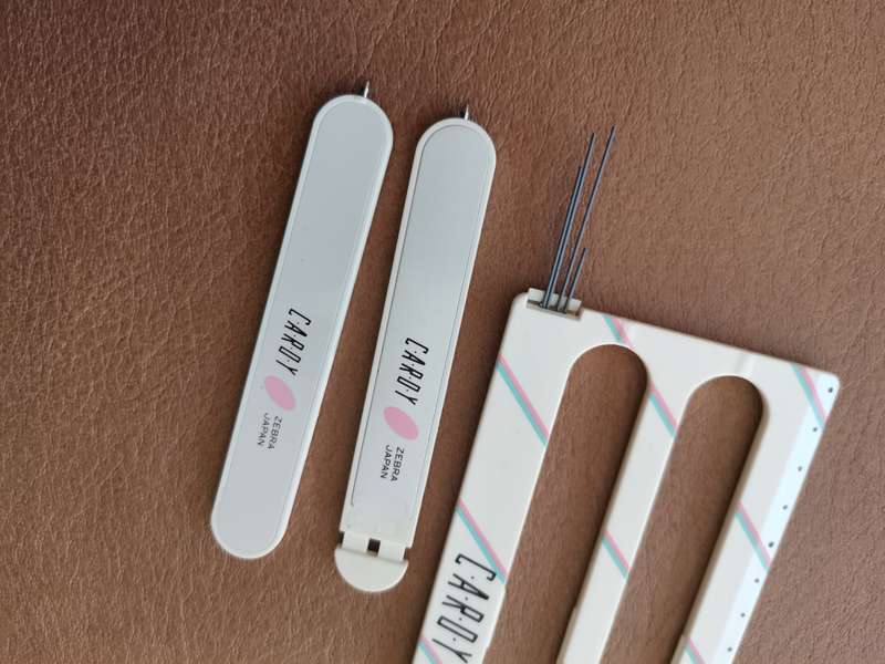 A rare pair of Cardy csb - 1000 zebra wallet pen and pencils sets