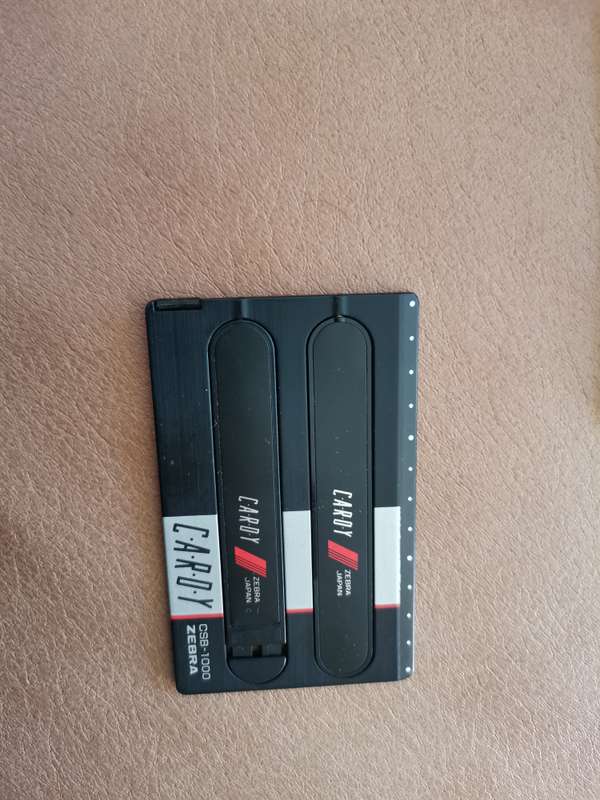 A rare pair of Cardy csb - 1000 zebra wallet pen and pencils sets