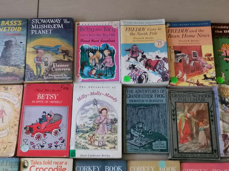 Large collection of 38 vintage children's books 1930s-1970s
