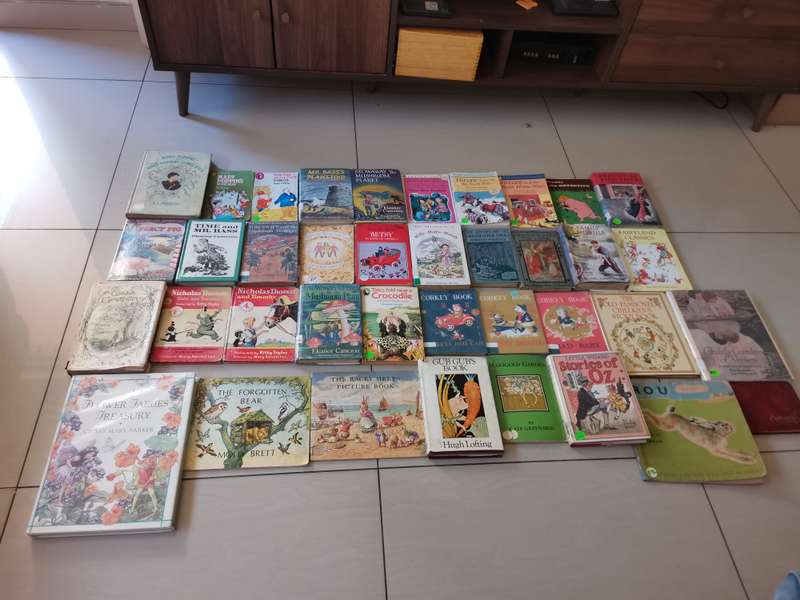 Large collection of 38 vintage children's books 1930s-1970s