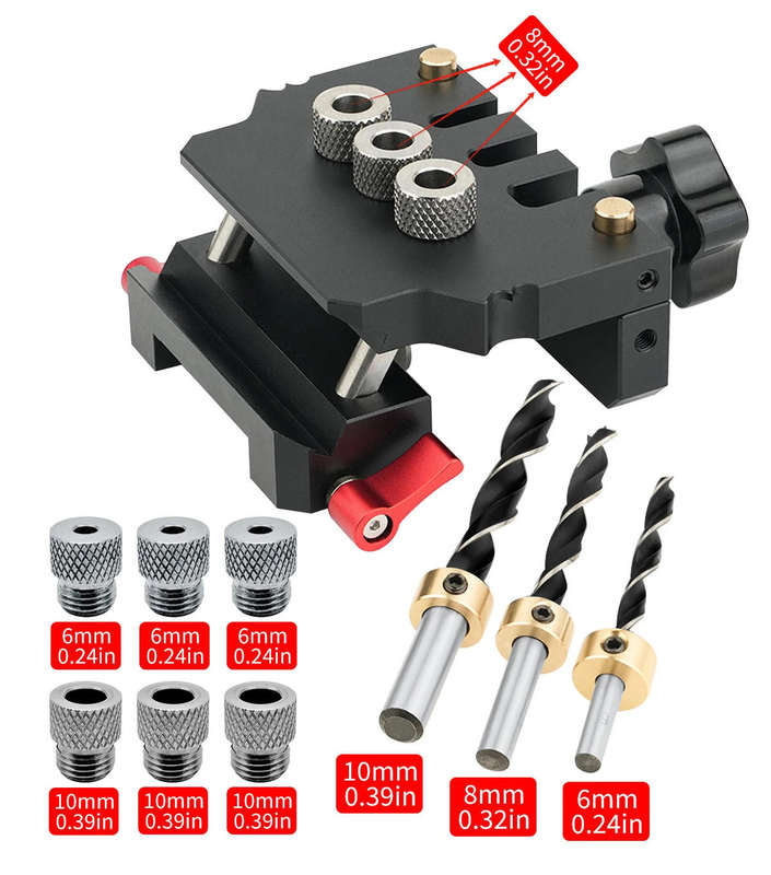 Aluminum Alloy Manual Setup Centring Doweling Jig Kit