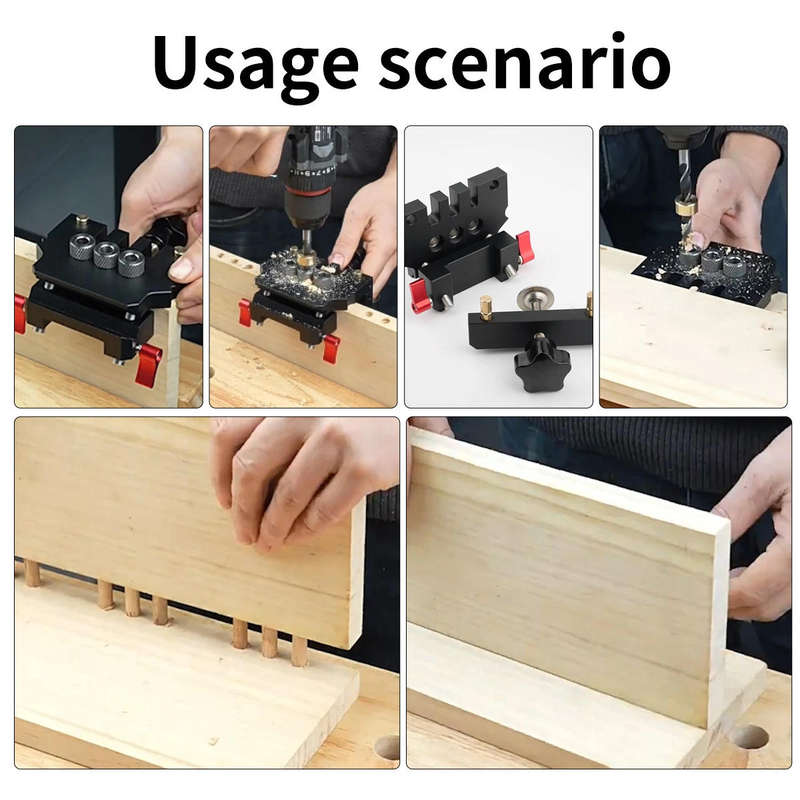 Aluminum Alloy Manual Setup Centring Doweling Jig Kit