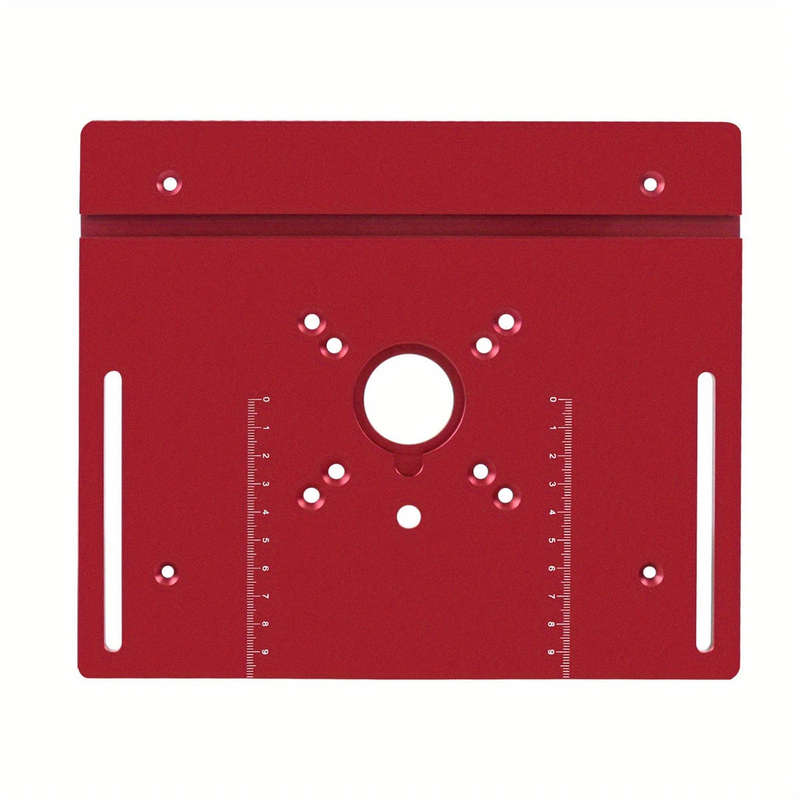Premium Aluminum Alloy Trim Router Table Insert Plate Kit with Router Lift, Fence & Miter Gauge