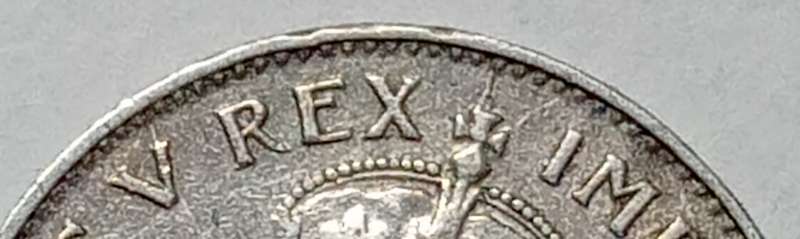 GREAT 1933 3 PENCE with multiple cracked die mint errors