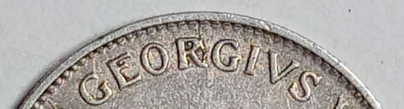 GREAT 1933 3 PENCE with multiple cracked die mint errors