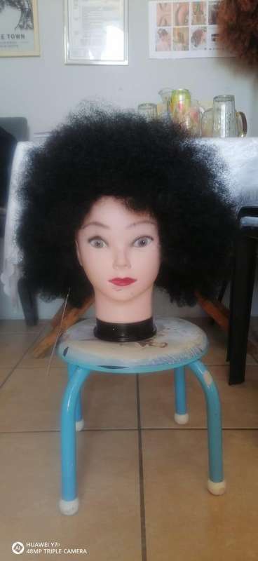 Afro style wig - Human hair