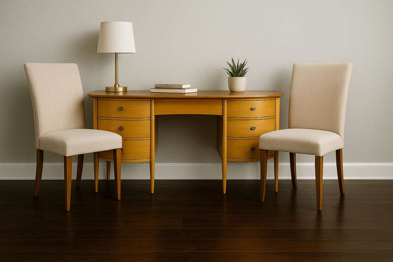 Massive Luxurious Double Stool Dressing Table*