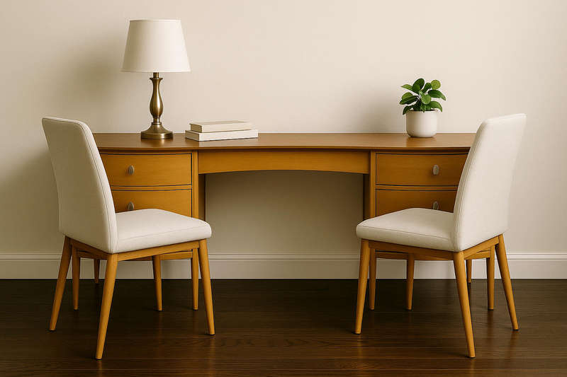 Massive Luxurious Double Stool Dressing Table*