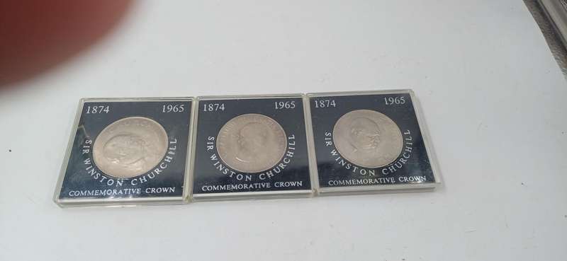 Silver Winston Churchill Commerative Coins