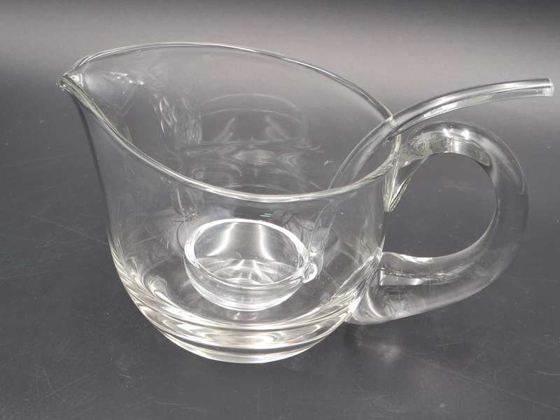 Glass Gravy Boat and Ladle