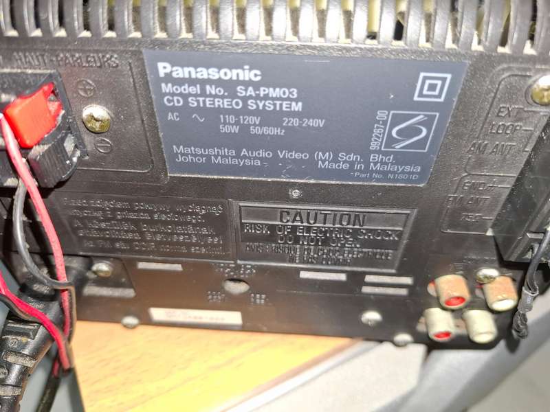 Panasonic Model SA-PM03 CD Stereo System - Great sound