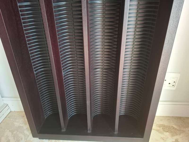 CD Holder - Wood veneer - over 340 CDs in holder and included