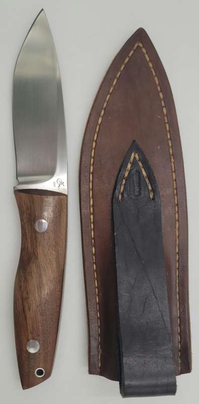 Chimaera Handcrafted Fixed Blade Knife with Leather Sheath - New