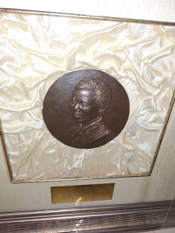Nelson Mandela Limited Edition Framed Cold Cast Bronze 3/4 Relief - Only 27 Worldwide