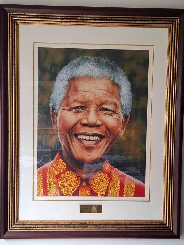 Nelson Mandela Limited Edition Print - Signed by Artist