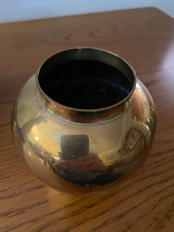 Group of 3 brass pots
