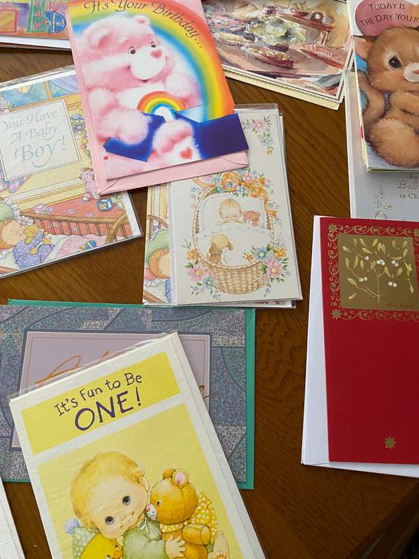 120 English and Afrikaans greeting cards