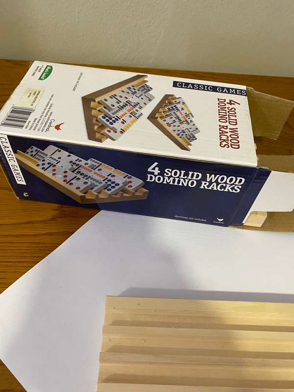 Domino racks for Mexican train domino game