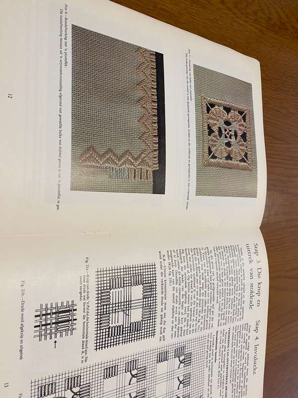 Two publications on hardanger embroidery