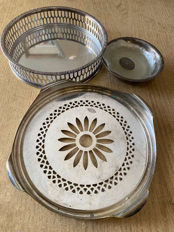 Silver Manco electroplate Dish warmer