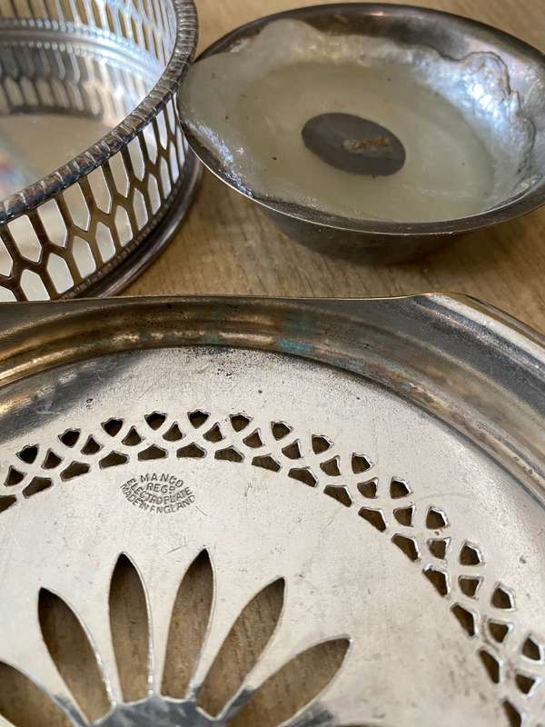 Silver Manco electroplate Dish warmer