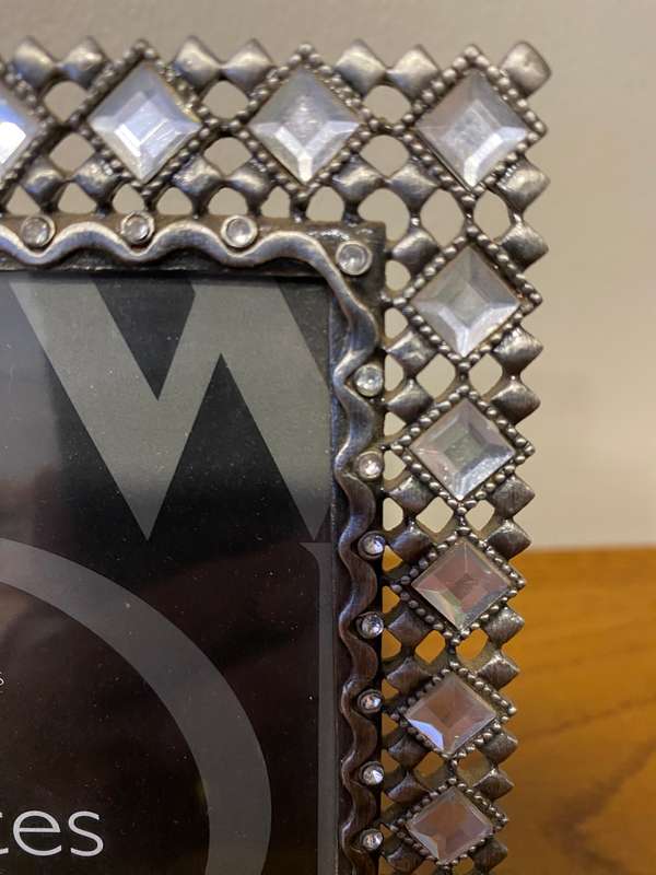 Ornate metal picture frame