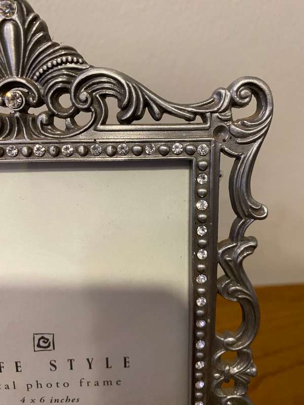 Ornate metal picture frame