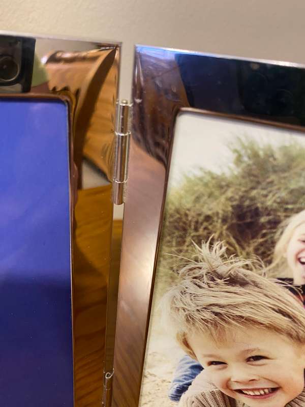 Two photo metal picture frame