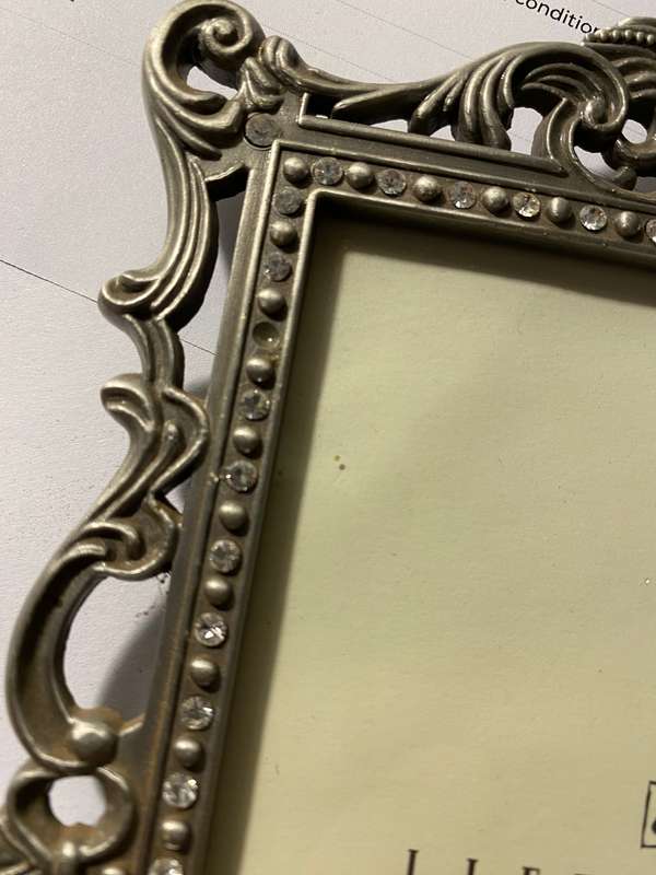 Ornate metal picture frame