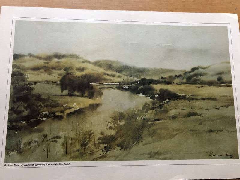Gordon Legg calendar print titled: Goukamma River, Knysna District