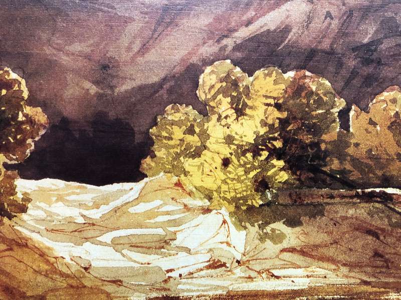 Solomon Ceasar Malan calendar print titled "Franschoek Pass 1839"