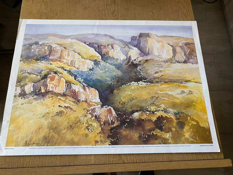 A Eidelman calendar print titled "Sugar Loaf Gap"