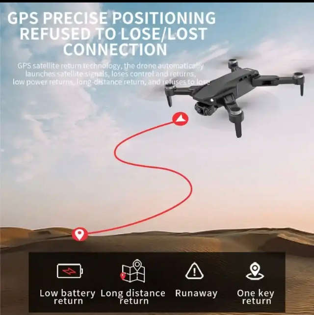 LYZRC L900 Pro Drone 1.2Km GPS  With 4K Camera Brushless Motor 5G FPV Quadcopter