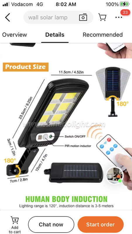 Solar Street Light 102-Cob  Super Bright