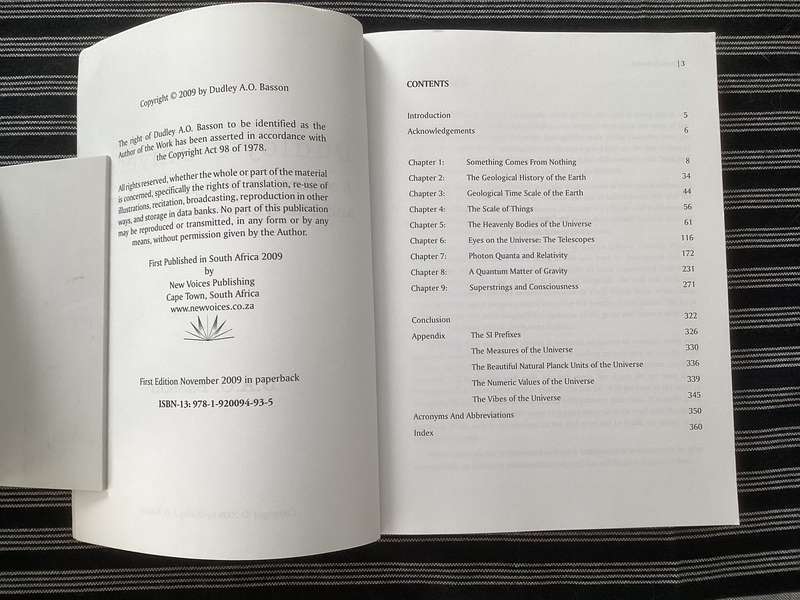 DUDLEYS UNIVERSE, A celebration of light, time, gravity and the universal consciousness. Softcover.