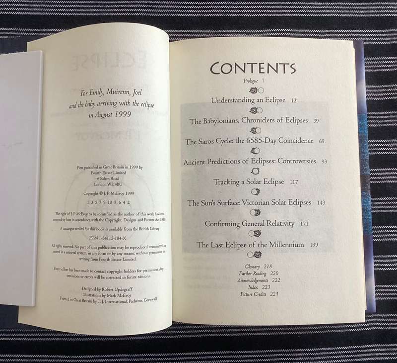ECLIPSE, by J P McEvoy. Hardcover, pocket-sized, in a new condition.