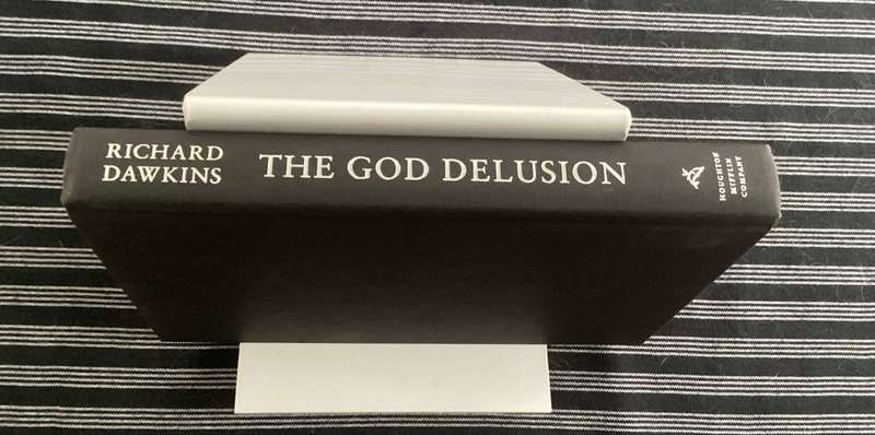 THE GOD DELUSION by Richard Dawkins. Hardback, silver cover edition, in an excellent condition.