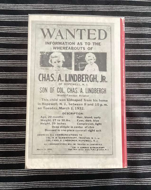 KIDNAP (The story of the Lindbergh-baby case). Hardcover, Good+condition.