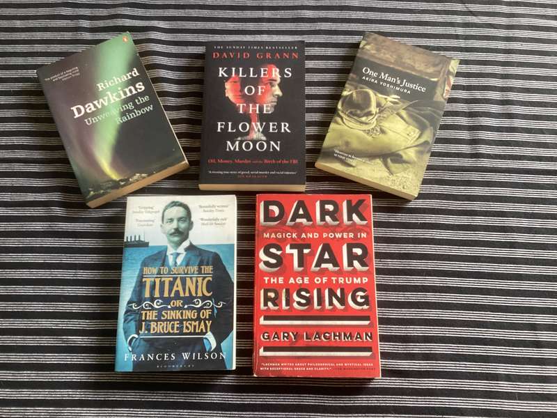 Collection of five interesting non-fiction books (paperbacks), all in a very good condition.