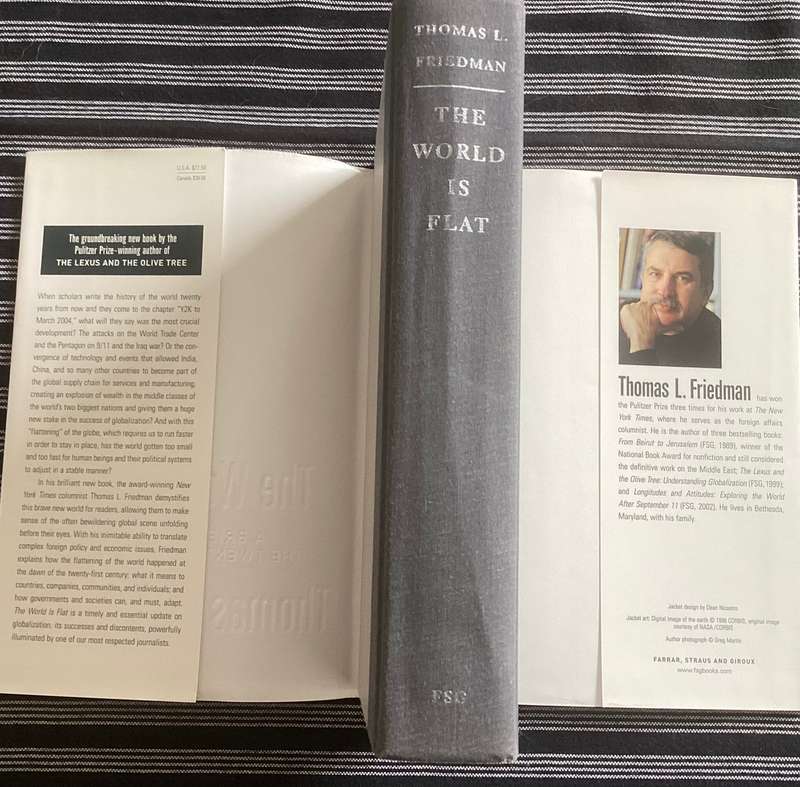 The World is Flat. International best seller by Thomas L Friedman. Hardcover.