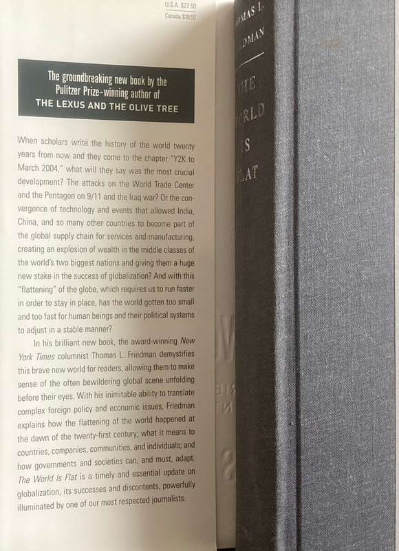 The World is Flat. International best seller by Thomas L Friedman. Hardcover.